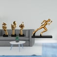 thumbnail image 2 of Figura Abstracta De Resina De Un Corredor Pensador. Escultura De Arte Moderno. Decoración De Mesa Para Oficina, Estantería, Sala De Estar, Entrada O Decoración Del Hogar., 2 of 8
