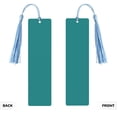 thumbnail image 2 of Kdxio Teal Print Metal Tassel Bookmarks,Perfect Gift for Art Lovers and Bookworms Metal Bookmarks for Women, 2 of 8