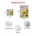 thumbnail image 7 of Sunflower Kitchen Dish Towels for Drying Dishes Set of 3, Yellow Flowers Summer Botanical Wooden Waffle Weave Microfiber Hand Tea Bathroom Towels Quick Dry & Absorbent Towel 15.7x23.6, 7 of 7