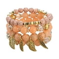 thumbnail image 1 of asddcavvf Stackable Bead Bracelets Ladies Mens Stretch Multilayer Bracelet Set Multicolor Jewelry, 1 of 8