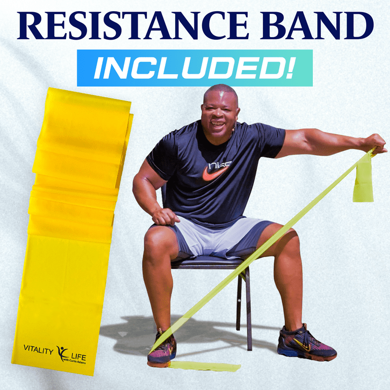 Vitality Life Chair Exercises for Seniors DVD with Resistance