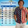 thumbnail image 4 of Psesaysky Vintage American Flag Couple Shirts and Dress,Patriotic 4th of July Matched Outfit for Couples Sleeveless A Line Tunic Dress and Button Down Shirts for Party Vacation, 4 of 7