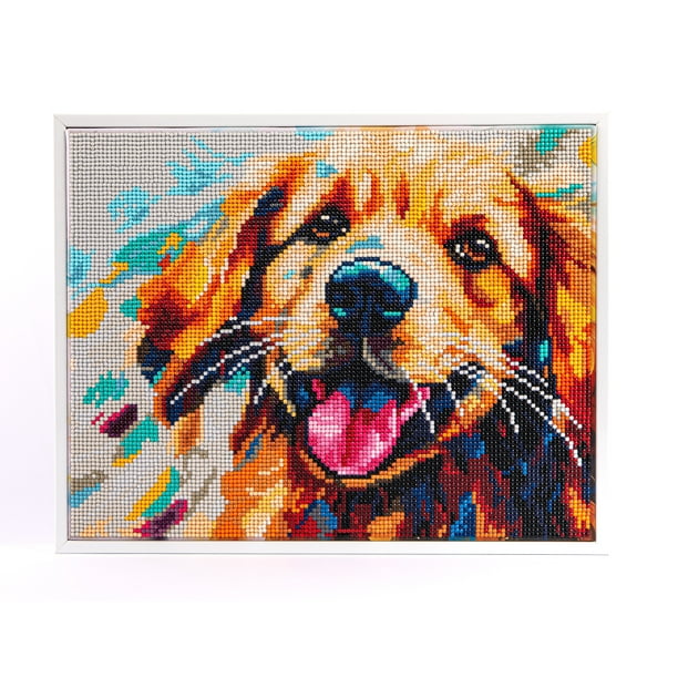 オリジナルペイント　ドッグ&ドッグ DIAMOND DOTZ® Color Splash Dog Special Edition Diamond Painting