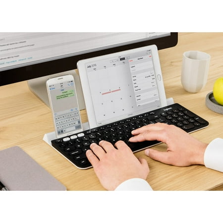 Logitech - K780 Full-size Wireless Scissor Keyboard - Graphite