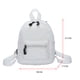 thumbnail image 2 of Mochila de lana de color sólido para mujer Otoño Invierno Mini mochila femenina estilo preppy, 2 of 7