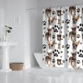 thumbnail image 2 of Chihuahua and Footprints Shower Curtain 84"x72" ,Bathroom Decorative Shower Curtains Set with 12 Hooks,Modern Waterproof Washable Shower Curtain, 2 of 6