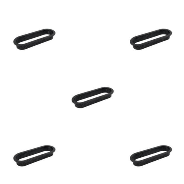 Transemion 1/2/3/5 Cake Mold Mousse Circle Perforated Ring Decorating Tool Dessert DIY Non-Stick Bakeware Muffin Household Kitchen Oval 5PCS