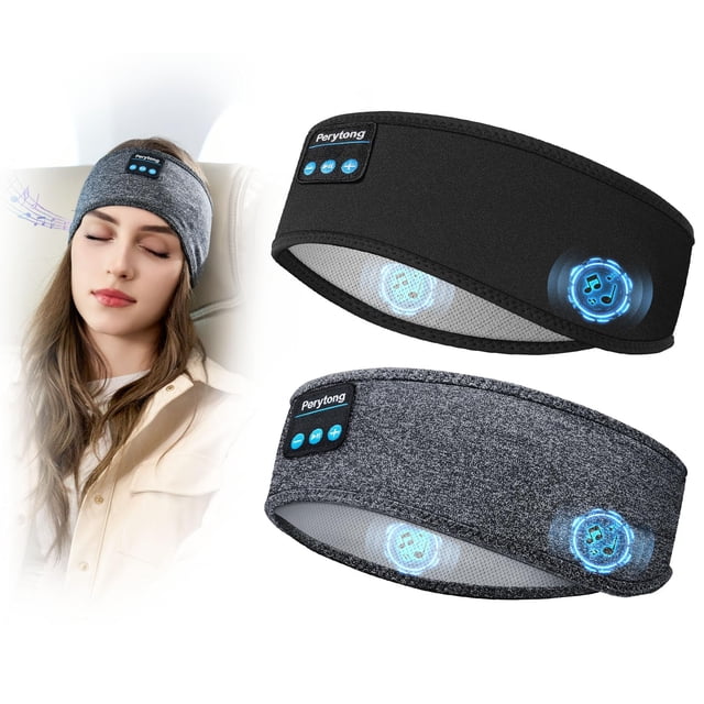 Paquete de 2 diademas Bluetooth Perytong para dormir