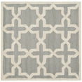 thumbnail image 6 of SAFAVIEH Cambridge Liz Geometric Wool Area Rug, Silver/Ivory, 8' x 8' Round, 6 of 10