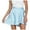 Blue, variant on Summer Skirt Saving! Jerdar Women's Casual Solid High Waist Satin Lace-up Short Skirt Pink M