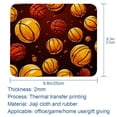 thumbnail image 5 of Basketball Printed Square Mouse Pad Desk Mat, Non-Slip Rubber Bottom Gaming Mouse Mat for Office, 8.3x9.8 Inch, 5 of 6
