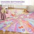 thumbnail image 3 of BNM Butterfly Kids Indoor Area Rug, 5' 7" x 8' 9", Apricot, 3 of 13