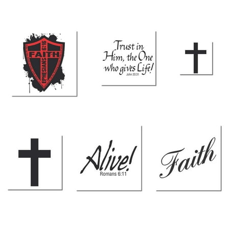 Religious Adult Pack of Temporary Tattoos