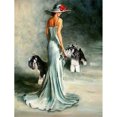 thumbnail image 1 of Cuadros Decorativos 5D DIY Diamond Painting Kits Full Round Drill Mujer y perro Mosaico Cuadro de pared DQrwqpou Nuevos Originales, 1 of 1