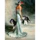 thumbnail image 1 of Cuadros Decorativos 5D DIY Diamond Painting Kits Full Round Drill Mujer y perro Mosaico Cuadro de pared Ehuebsd Nuevos Originales, 1 of 7