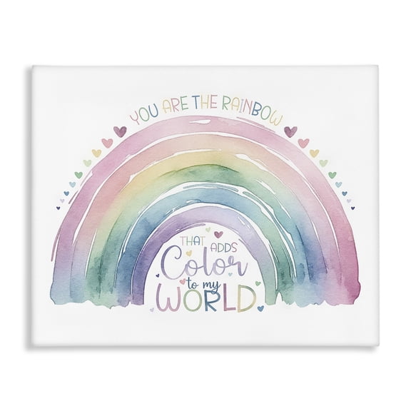 Stupell Industries Eclectic You Are The Rainbow Canvas Art, 20 x 16, by Amanda Greenwood