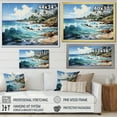 thumbnail image 4 of Designart "Turquoise Tropics With Palm Tree" Palms & Palm Trees Canvas Art Print, 4 of 7