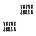 thumbnail image 2 of Vogacara Extremos de barra de acoplamiento de 10 piezas, rótulas de bola de enlace de coche RC, soportes de enlace de articulación de coche, accesorios Negro Tipo C 2piezas Vogacara CBP160821, 2 of 5