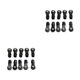 thumbnail image 1 of Vogacara 10 Uds escalas extremos de barra de acoplamiento RC coche enlace cabezas de bola modelo coche Control remoto juguete suministros reemplazo Negro Tipo C 2piezas Vogacara CBP160821, 1 of 5