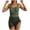 Army Green, variant on Summer One Piece Tummy Control Swimsuits for Women Push Up Cheeky Tankini Bikini Set Self Tie Spaghetti Straps Swim Suits Quick Dry Active Bikini Beach Holiday Sexy Bathing Suit