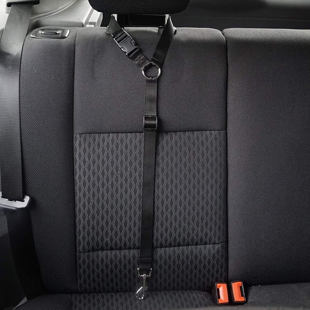 Paquete de 2 cinturones de seguridad universales para perros, cinturón de seguridad para perros, cinturón de seguridad para coche, color negro