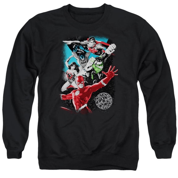 Jla - Galactic Attack - Crewneck Sweatshirt - Large