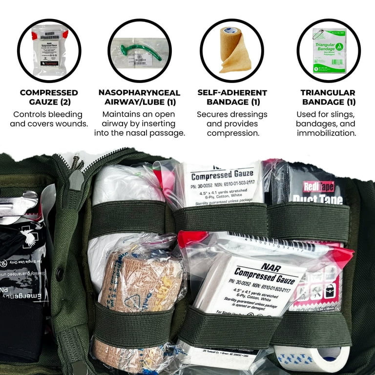 IFAK (Individual First Aid Kit) Trauma Kit (Coyote) - Walmart.com