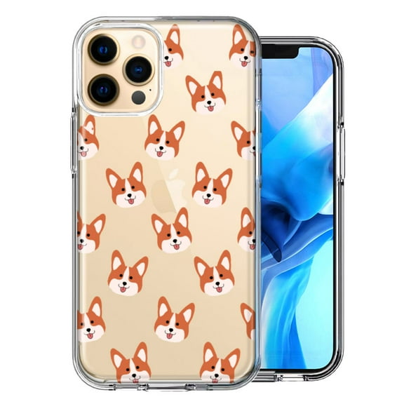 MUNDAZE For Apple iPhone 12 Pro Max Shiba Inu Polkadots Design Double Layer Phone Case Cover
