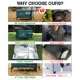 thumbnail image 7 of Clawsable Winter Elevated Outdoor Heated Cat House – Waterproof ,Insulated  Raised Base Design for Cold & Wet Protection, Dual Safety Doors, Openable Roof, Includes Heating Pad,Dark Green(S), 7 of 7