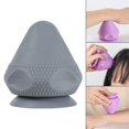 thumbnail image 3 of Rodillo de masaje con bola de masaje Spiky, masajeador de masaje de tejido para relajar los músculos, bola de fascia para la aptitud del pie - gris Baoblaze bola de masaje puntiaguda, 3 of 8