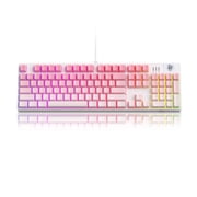 MageGee MK-Storm Mechanical Gaming Keyboard, Pink White, RGB Backlit, N-Key Rollover