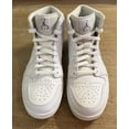 thumbnail image 3 of Ni - ke Ni - ke Air Jordan Retro 1 White/Cool Grey 554724-120 Men’s Size 10 US, 3 of 5