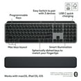 thumbnail image 6 of Logitech MX Keys S Combo for Mac, Wireless Keyboard and Mouse with Palm Rest, Backlit Keyboard, Fast Scroll Wireless Mouse, Space Grey, 6 of 15