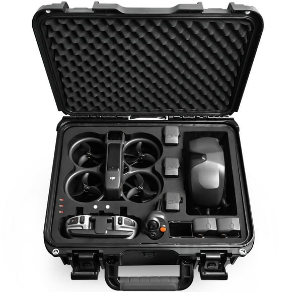 Lekufee Étui Rigide Étanche pour Drone DJI Avata 2, Fly More Combo, Lunettes DJI N3 / 3 / Integra, DJI RC Motion 3 / 2, Télécommande DJI FPV 3 / 2, et Autres Accessoires (Étui Seulement)