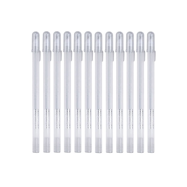Bolígrafos de gel Fine Point White para papel oscuro - tinta impermeable para archivos para ilustración, dibujo y libros para colorear para adultos