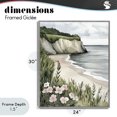thumbnail image 4 of Stupell Industries Tropical Coastal Calm with Floral Blooms Gray Framed Giclee Art, 24 x 30, by Riley B, 4 of 8