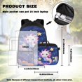 thumbnail image 3 of Bulopur Starry Cloud Axolotl Print Kids Backpack Set 4 Pcs Waterproof Kids School Bag with Lunch Box, Pencil Case and Water Bottle Cover for Axolotl Lovers Young Girls, 3 of 8
