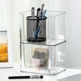 thumbnail image 2 of Caja de almacenamiento de maquillaje transparente de gran capacidad se puede superponer contenedor de almacenamiento de plástico Cosmet, 2 of 4