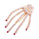 thumbnail image 4 of Unids Aleación Rhinestone Esqueleto Garras Cráneo Mano Pinza para el cabello Horquilla Zombie Punk Horror Bobby Claw Barrette Moda Accesorios para el cabello para mujeres Cosplay oso de fresa Electrónica, 4 of 5