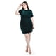 thumbnail image 1 of Vestido corto de terciopelo Roman Fashion /Tallas Extras 0046 (Verde botella) verde oscuro 40, 1 of 6