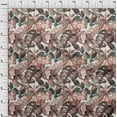 thumbnail image 4 of oneOone Viscose Jersey Brown Fabric Tropical Sewing Material Print Fabric By The Yard 60 Inch Wide-Y5, 4 of 7