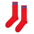 thumbnail image 3 of Happy Socks Calcetines unisex, paquete de 3 - Calcetines lisos, algodón, rayas, colores lisos, mezcla de algodón Blanco/Azul/Rojo 41-46, 3 of 4