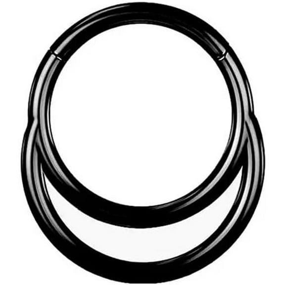 16G Simple line septum ring Stacked gold septum ring Septum ring Nasal ring piercing For both men and women