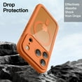 thumbnail image 4 of JETech Case for iPhone 17 Pro 6.3-Inch with Built-in Tempered Glass Screen Protector and Camera Control Button, Compatible with MagSafe (Orange), 4 of 6