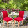 thumbnail image 4 of Birdeem Stretch Dining Chair Covers,One Piece Elastic Slipcover for Home and Hotel Use,Fits Chairs with Back Height 16.9 To 18.9 Inches,Easy Fit Protective Cover, 4 of 8