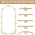 thumbnail image 3 of Metal Arch Backdrop Stand 2M/6.6FT Gold Wedding Arch Balloon Arch Stand,Garden Arch Frame for Wedding Birthday Party Balloon Flower Arch Decoration, 3 of 7