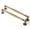 Antique Brass, variant on Goo-Ki Champagne Bronze Cabinet Handles with Backplate, 5''(128mm) Hole Center Cabinet Drawer Pulls for Dresser,Wardrobe,Cupboard, 2 Pack