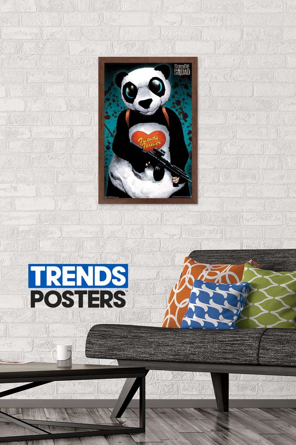 DC Comics Movie - Suicide Squad - Panda Wall Poster, 14.725" x 22.375", Framed