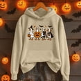 thumbnail image 3 of Goose Pumpkin Halloween Hoodies for Women 2025 Funny Goose Graphic Hoodie Halloween Sweatshirt Pullover Tops, 3 of 4