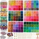 thumbnail image 1 of Kit para hacer pulseras XMZCOLA, 144 colores, perlas de polímero, 1 of 6